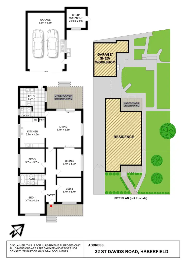 Floorplan of Homely house listing, 32 St Davids Road, Haberfield NSW 2045