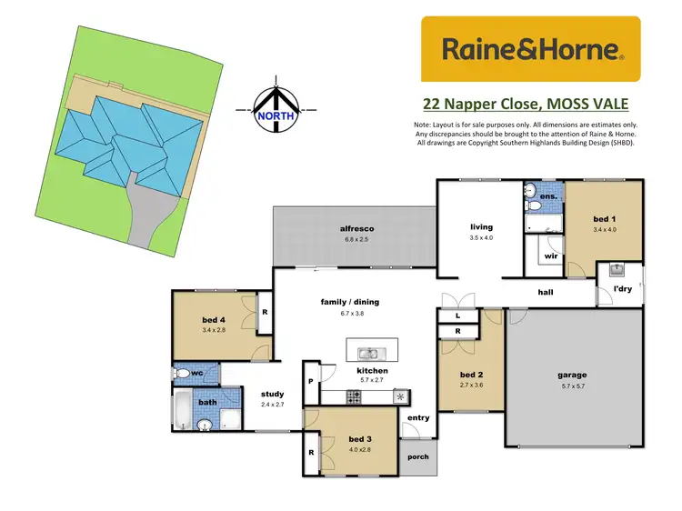 Floorplan of Homely house listing, 22 Napper Close, Moss Vale NSW 2577