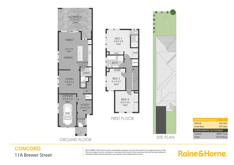 Floorplan of Homely semi-detached listing, 11a Brewer Street, Concord NSW 2137