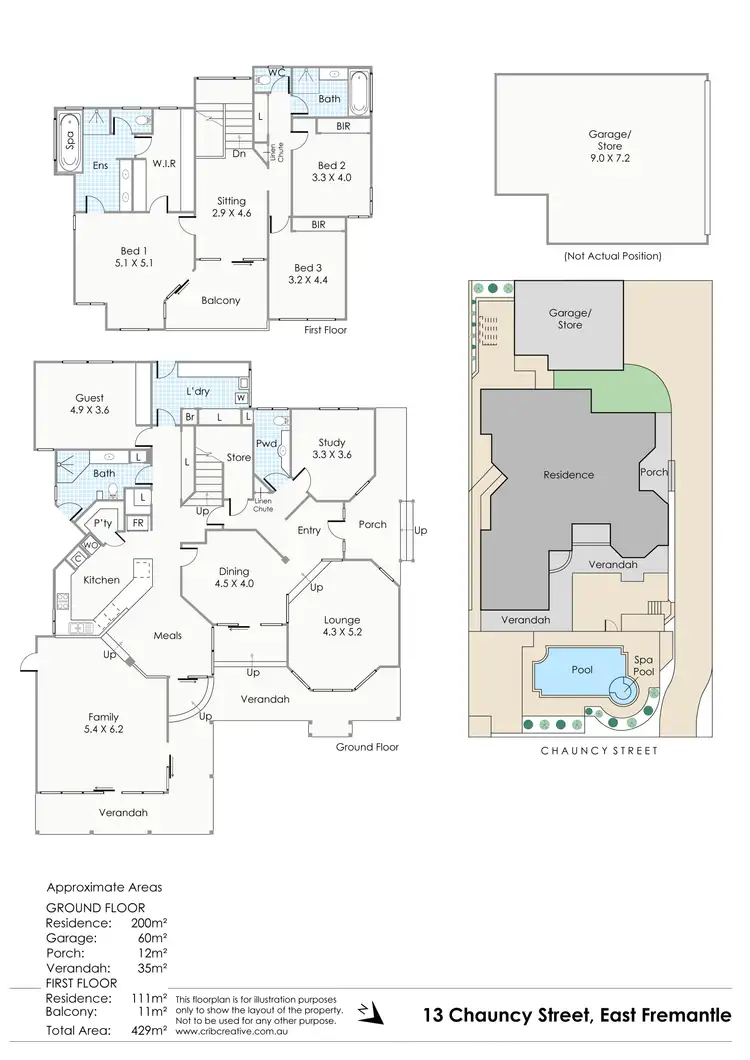 Floorplan of Homely house listing, 13 Chauncy Street, East Fremantle WA 6158