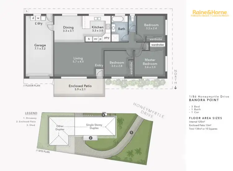 Floorplan of Homely other listing, 1/86 Honeymyrtle Drive, Banora Point NSW 2486