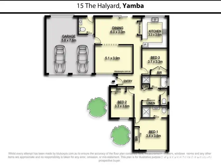 Floorplan of Homely house listing, 15 The Halyard, Yamba NSW 2464