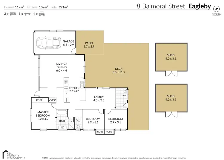 Floorplan of Homely house listing, 8 BALMORAL STREET, Eagleby QLD 4207