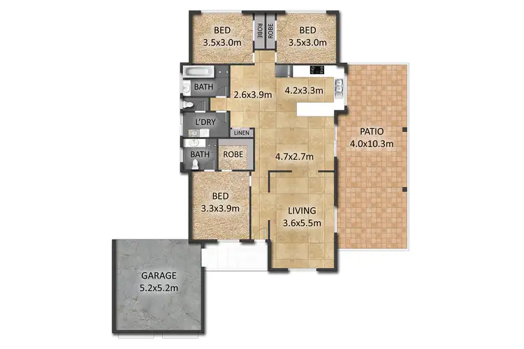 Floorplan of Homely house listing, 13 KILSAY CRESCENT, Meadowbrook QLD 4131