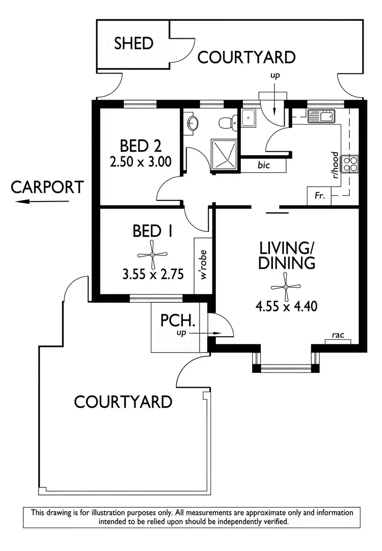 Floorplan of Homely unit listing, 3/32 Barnes Avenue, Marleston SA 5033