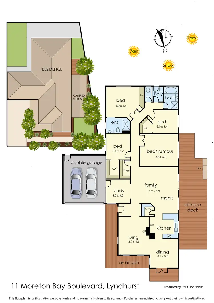 Floorplan of Homely house listing, 11 Moreton Bay Boulevard, Lyndhurst VIC 3975