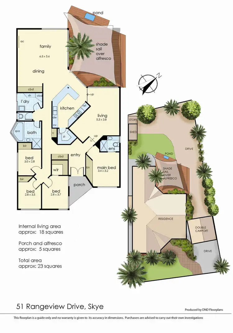 Floorplan of Homely house listing, 51 Rangeview Drive, Skye VIC 3977