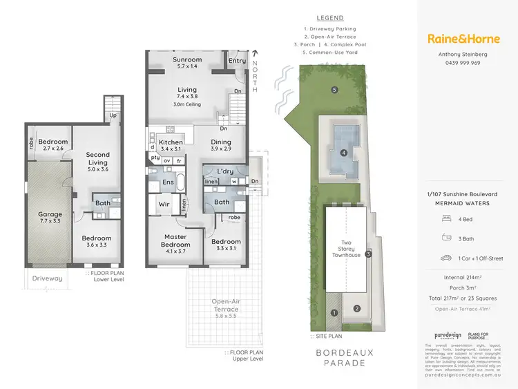 Floorplan of Homely house listing, 1/107 SUNSHINE BOULEVARD, Mermaid Waters QLD 4218