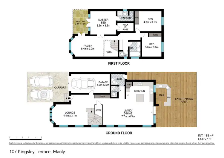 Floorplan of Homely house listing, 107 Kingsley Terrace, Manly QLD 4179