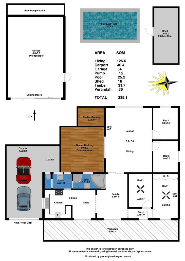 Floorplan of Homely house listing, 22 Old Mallala Road, Two Wells SA 5501