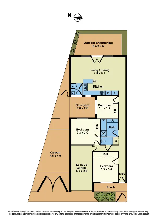 Floorplan of Homely house listing, 16 Goss Terrace, Williamstown VIC 3016
