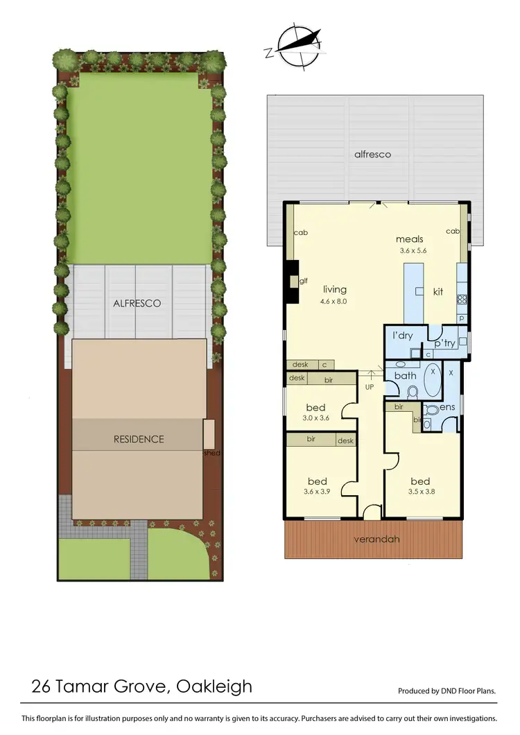 Floorplan of Homely house listing, 26 Tamar Grove, Oakleigh VIC 3166