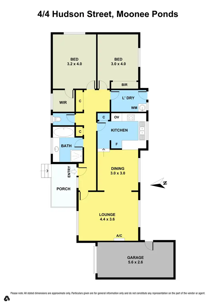 Floorplan of Homely unit listing, 4/4 Hudson Street, Moonee Ponds VIC 3039