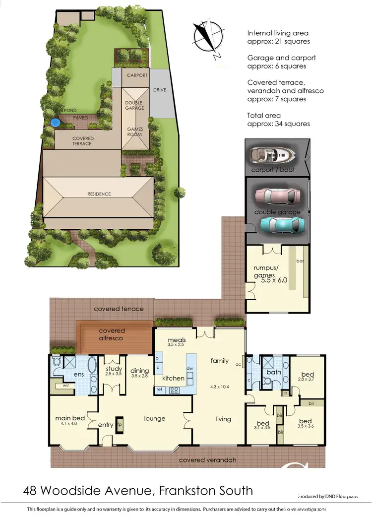 Floorplan of Homely house listing, 48 Woodside Avenue, Frankston South VIC 3199