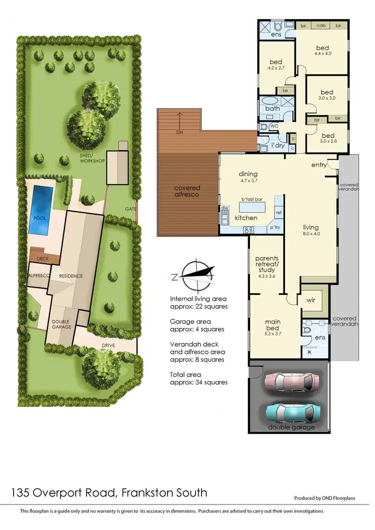 Floorplan of Homely house listing, 135 Overport Road, Frankston South VIC 3199