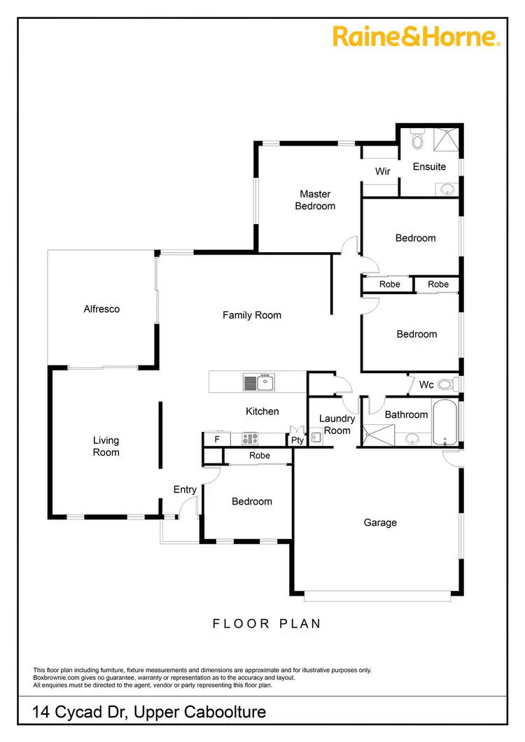 Floorplan of Homely house listing, 14 CYCAD DRIVE, Upper Caboolture QLD 4510