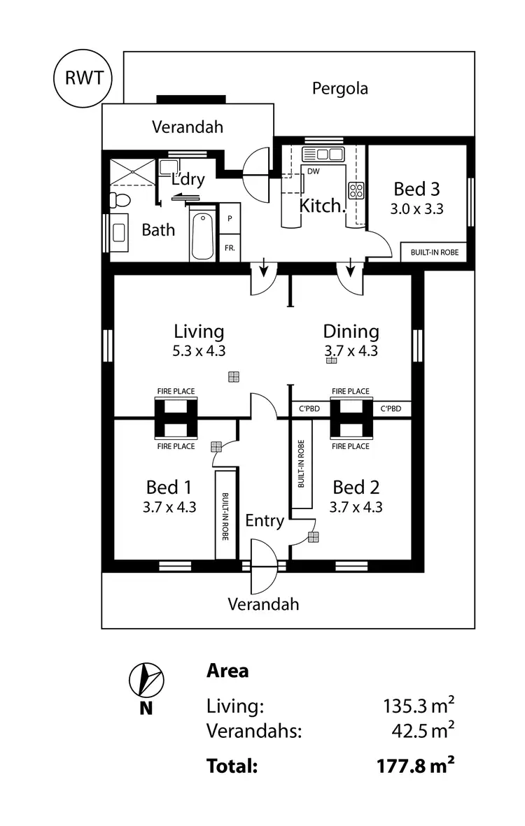 Floorplan of Homely house listing, 26 Sandergrove Road, Strathalbyn SA 5255