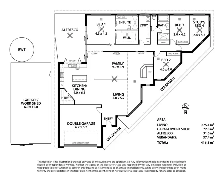 Floorplan of Homely house listing, 53 Braemar Drive, Strathalbyn SA 5255