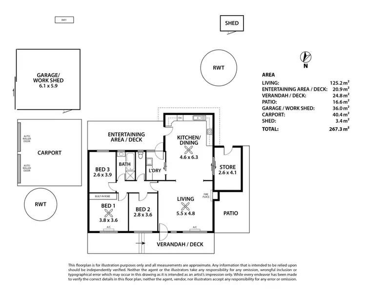 Floorplan of Homely house listing, 32 Ashbourne Road, Strathalbyn SA 5255