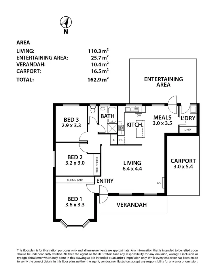 Floorplan of Homely house listing, 1/1 Sandergrove Road, Strathalbyn SA 5255