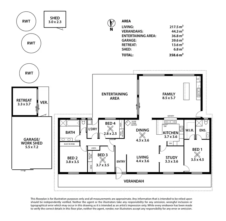 Floorplan of Homely house listing, 8 Burkett Drive, Strathalbyn SA 5255
