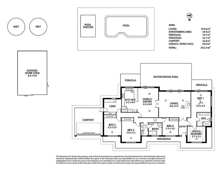 Floorplan of Homely house listing, 104 Lockaba Drive, Strathalbyn SA 5255