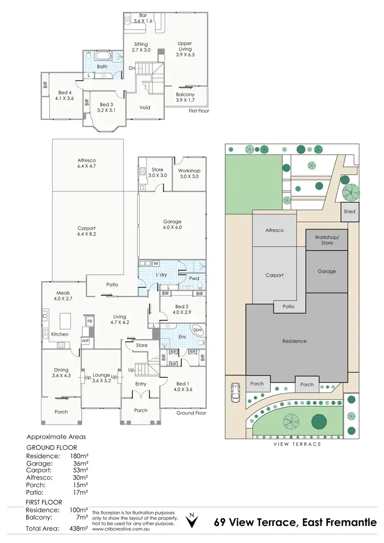 Floorplan of Homely house listing, 69 View Terrace, East Fremantle WA 6158