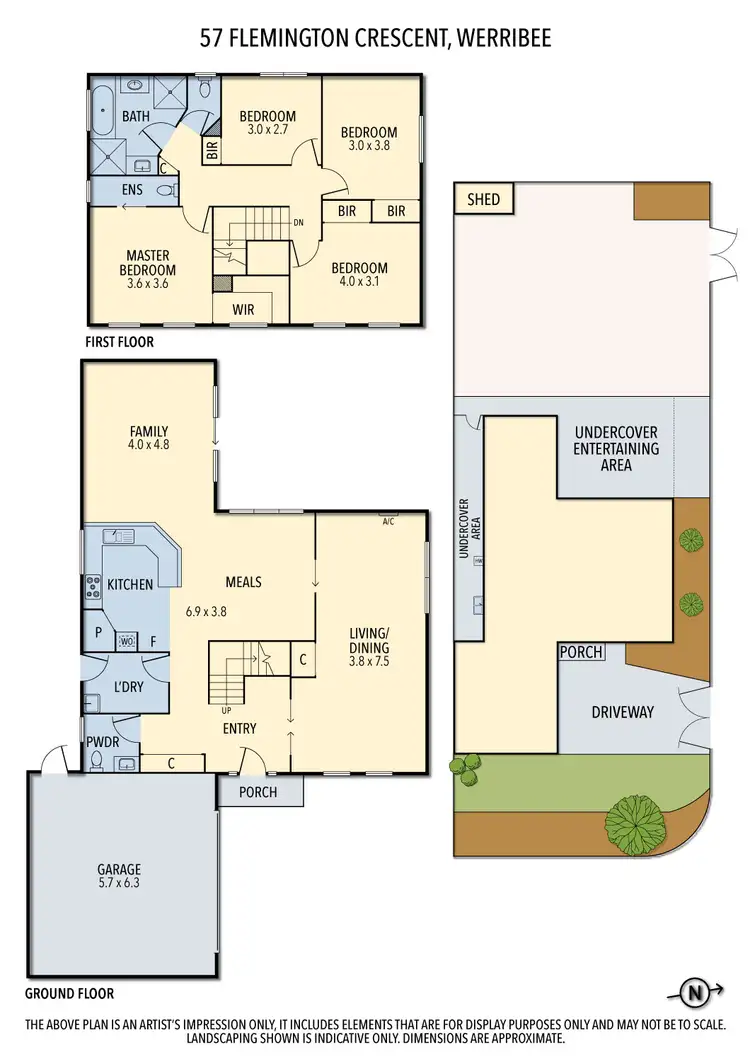 Floorplan of Homely house listing, 57 Flemington Crescent, Werribee VIC 3030