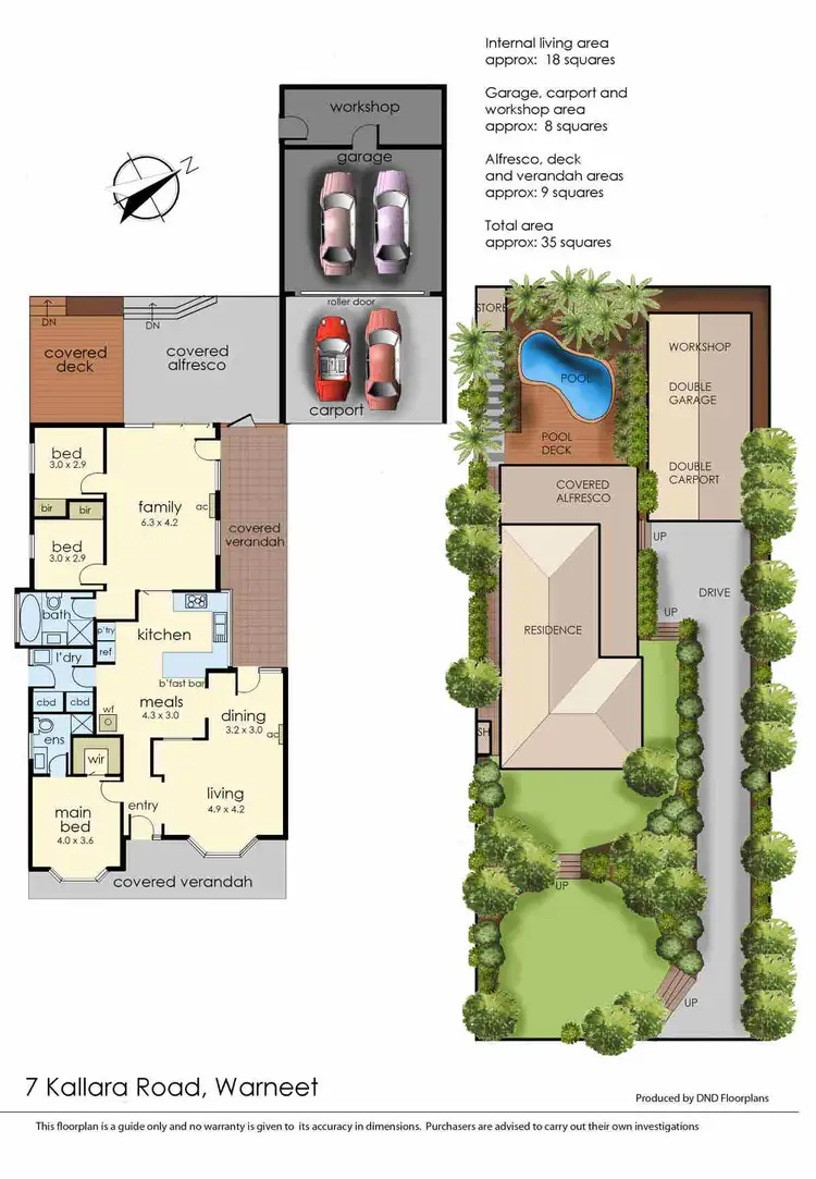 Floorplan of Homely house listing, 7 Kallara Road, Warneet VIC 3980