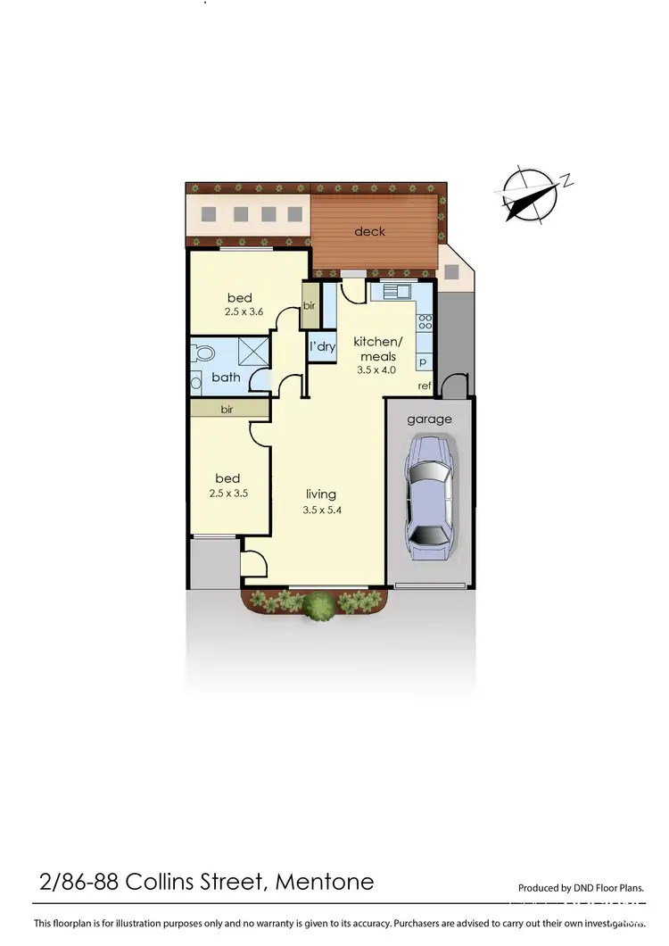 Floorplan of Homely unit listing, 2/86-88 Collins Street, Mentone VIC 3194