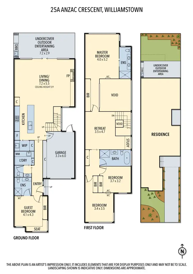 Floorplan of Homely house listing, 25A Anzac Crescent, Williamstown VIC 3016