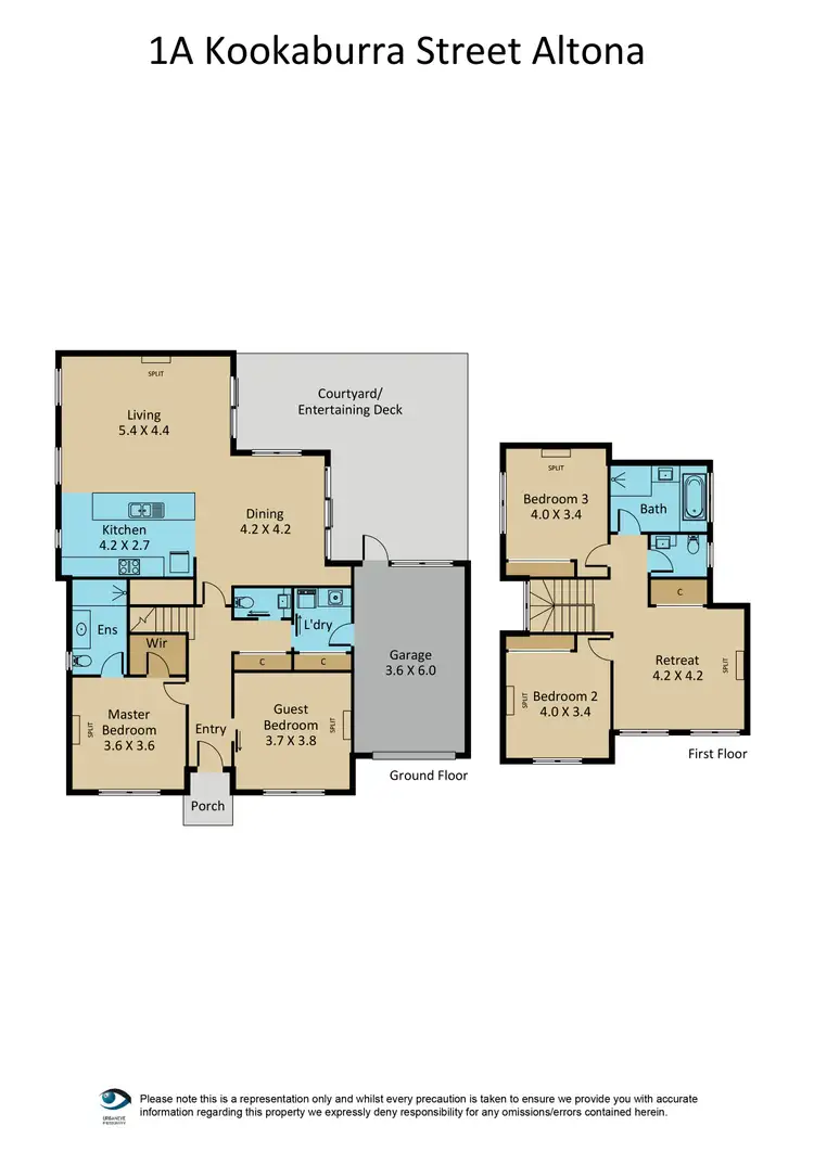Floorplan of Homely townhouse listing, 1A Kookaburra Street, Altona VIC 3018