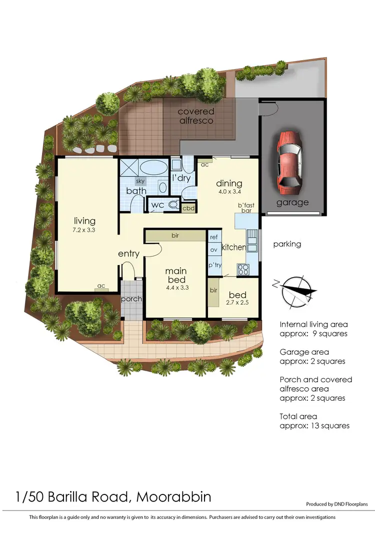 Floorplan of Homely unit listing, 1/50 Barilla Road, Moorabbin VIC 3189