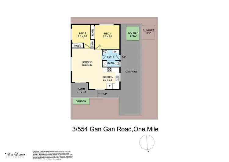 Floorplan of Homely house listing, 3/554 Gan Gan Road, One Mile NSW 2316