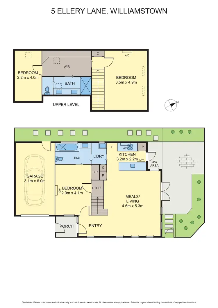 Floorplan of Homely townhouse listing, 5 Ellery Lane, Williamstown VIC 3016