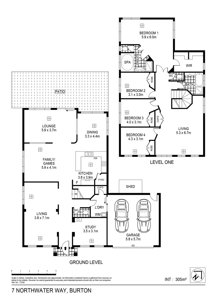 Floorplan of Homely house listing, 7 Northwater Way, Burton SA 5110