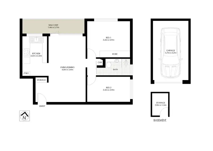Floorplan of Homely apartment listing, 17/11-13 Longueville Road, Lane Cove NSW 2066