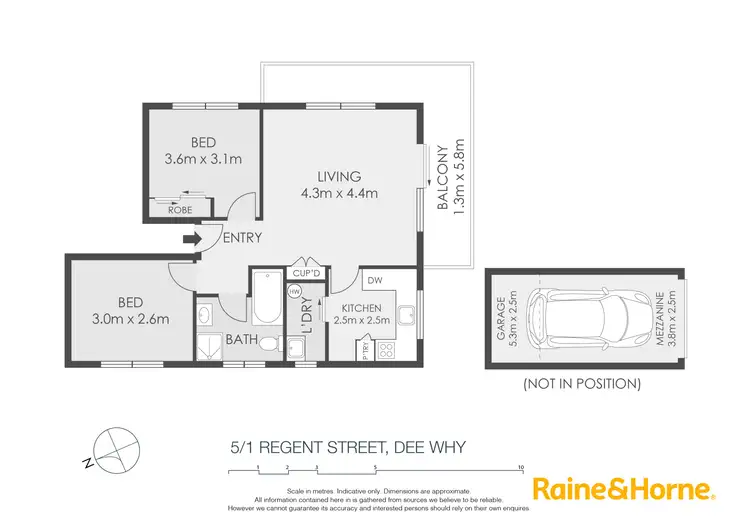 Floorplan of Homely apartment listing, 5/1 Regent Street, Dee Why NSW 2099
