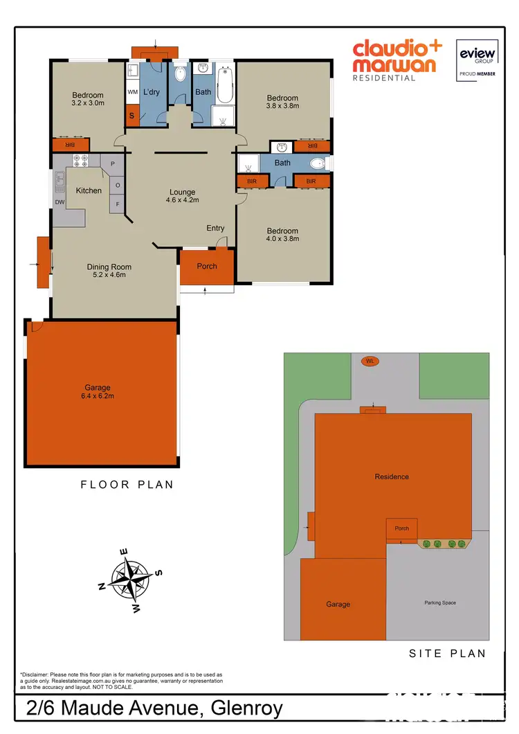 Floorplan of Homely unit listing, 2/6 Maude Avenue, Glenroy VIC 3046