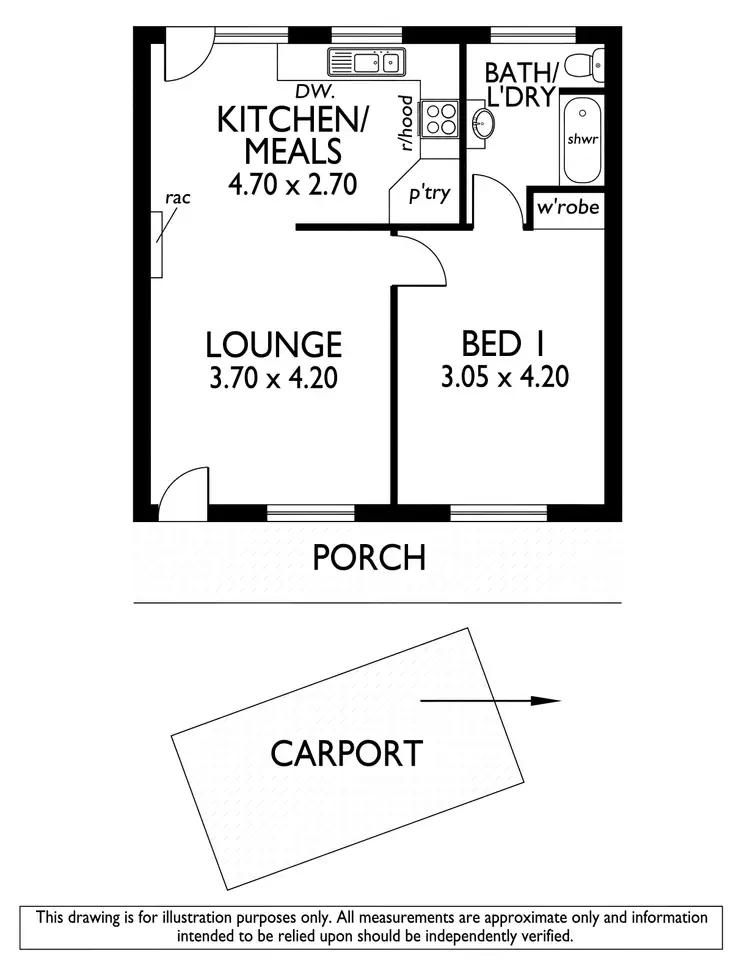 Floorplan of Homely unit listing, 4/13 Selby Street, Kurralta Park SA 5037