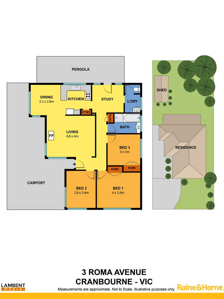 Floorplan of Homely house listing, 3 Roma Avenue, Cranbourne VIC 3977