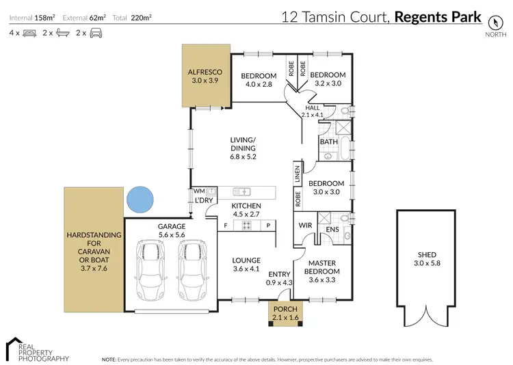 Floorplan of Homely house listing, 12 TAMSIN COURT, Regents Park QLD 4118