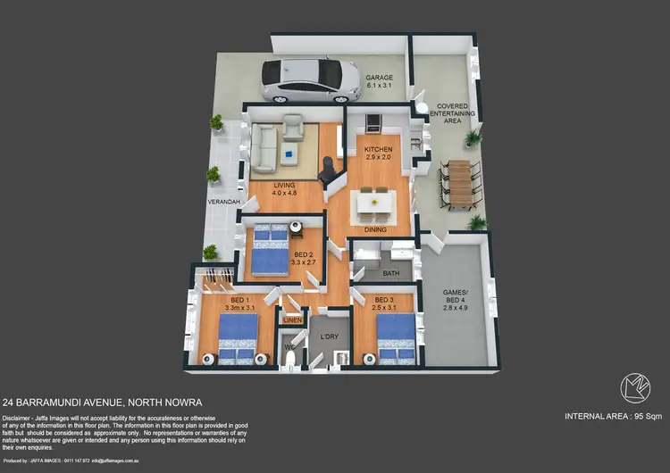 Floorplan of Homely house listing, 24 Barramundi Avenue, North Nowra NSW 2541