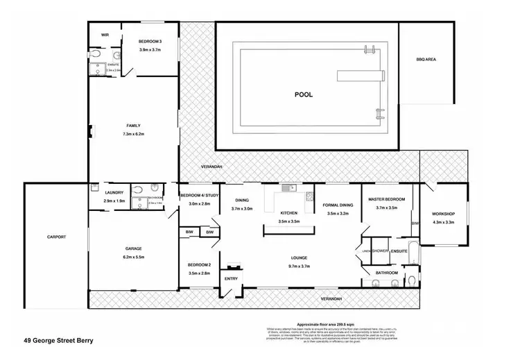 Floorplan of Homely house listing, 49 George Street, Berry NSW 2535