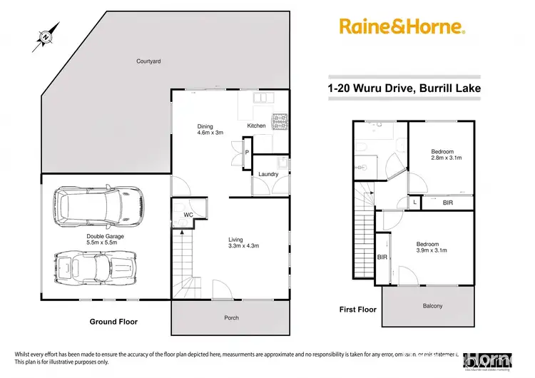 Floorplan of Homely house listing, 1/20 Wuru Drive, Burrill Lake NSW 2539