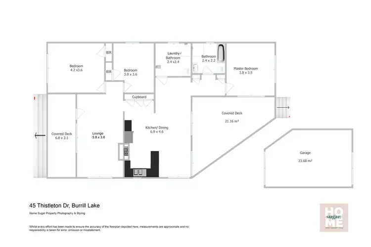 Floorplan of Homely house listing, 45 Thistleton Drive, Burrill Lake NSW 2539