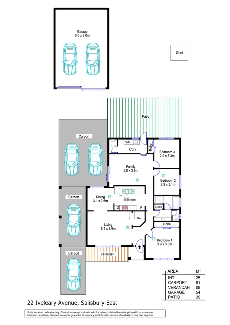 Floorplan of Homely house listing, 22 Iveleary Avenue, Salisbury East SA 5109