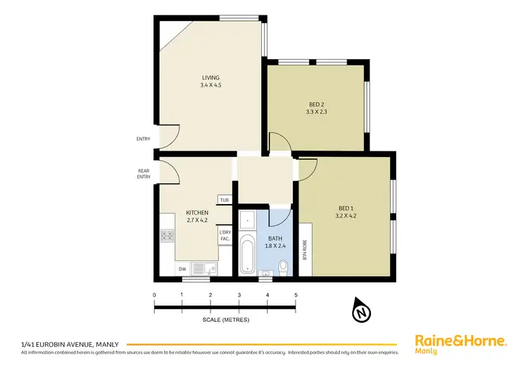 Floorplan of Homely apartment listing, 1/41 Eurobin Avenue, Manly NSW 2095