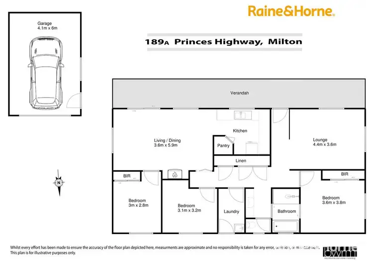 Floorplan of Homely house listing, 189A Princes Highway, Milton NSW 2538
