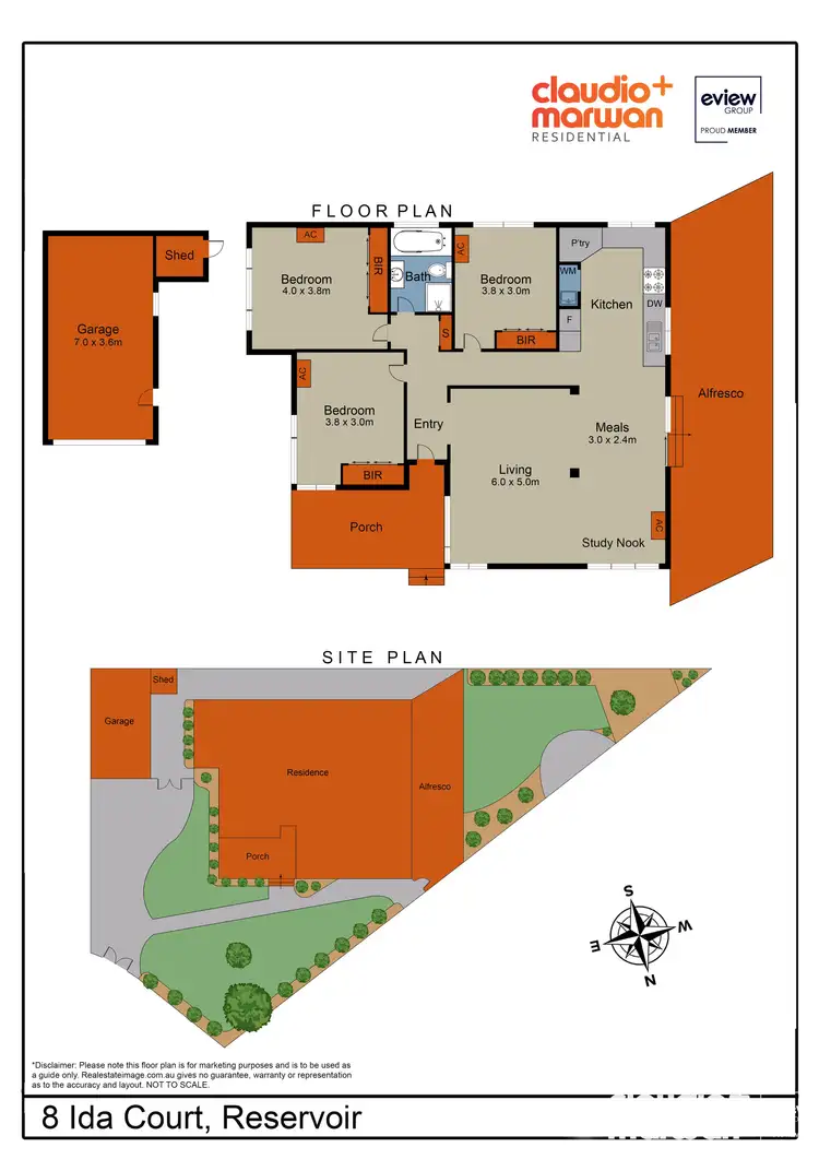 Floorplan of Homely house listing, 8 Ida Court, Reservoir VIC 3073